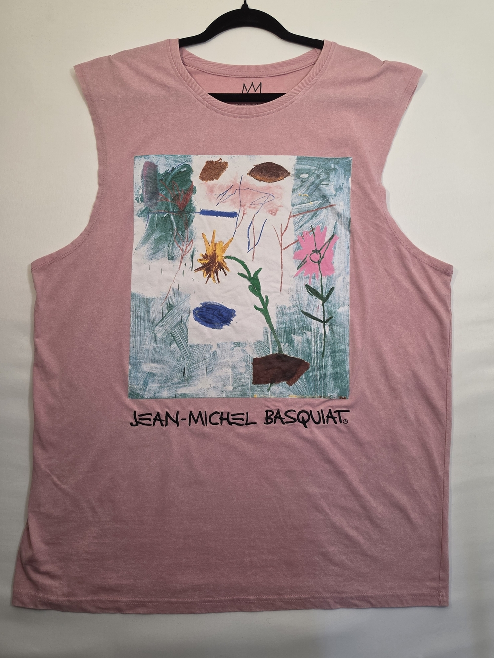 Jean-Michel Basquiat Pink Sleeveless Muscle Tee XL Licensed Art Graphic Shirt